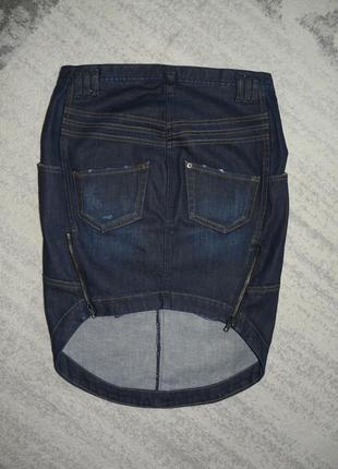 Оригинальная джинсовая юбка2 фото