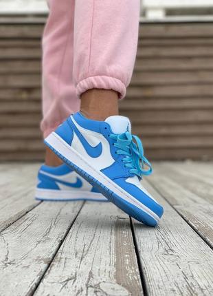 Air jordan 1 low ocean блакитні кросівки найк джордан голубые кроссовки