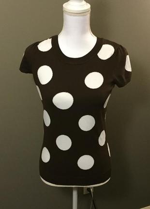 Светрик з короткими рукавами в горох m-l (сша)