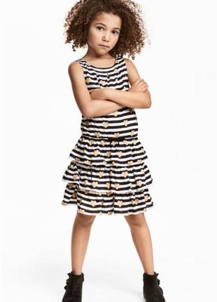 Стильное, нарядное платье h&m на 4-6 лет