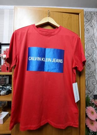 Футболка Calvin K50K508871 Big & Tall Olivgrön sweatshirt med stor logga оригинал