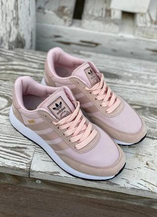 Adidas iniki icey rose рожеві кросівки адідас натуральна замша розовые кроссовки тренд