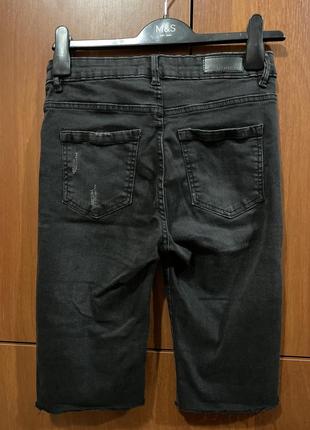 Удлинённые чёрные джинсовые шорты medicine2 фото