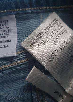 Юбка звезы камни denim h&m 6-7л5 фото