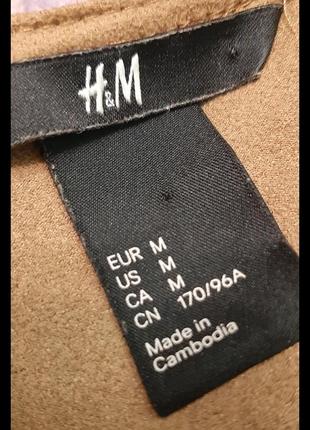 Платье туника замшевое кемел h&m5 фото