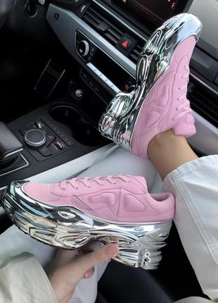 Женские кроссовки adidas raf simons ozweego pink  скидка 36, 37 размер sale2 фото