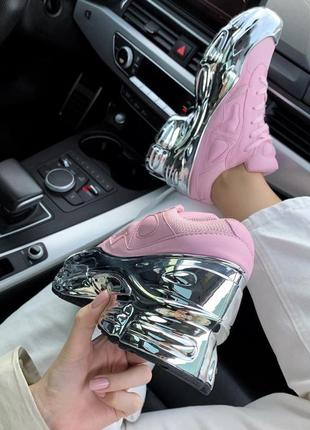 Женские кроссовки adidas raf simons ozweego pink  скидка 36, 37 размер sale3 фото