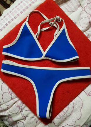 Купальник hoaka swimwear бело синий