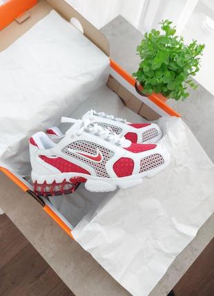 Nike air zoom spiridon cage 2 white red ❤️ (36рр - 45рр) кроссовки найк