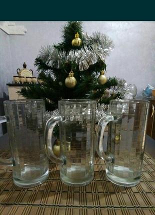 Чешское стекло.бокалы.