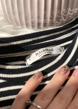 Чорне плаття в полоску від pull&bear 7
