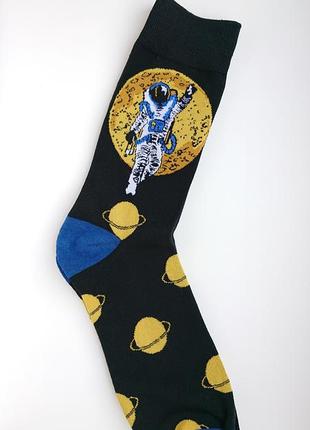 👨‍🚀чоловічі шкарпетки космонавт/мужские носки космос со звездами! houston we have a socks!1 фото
