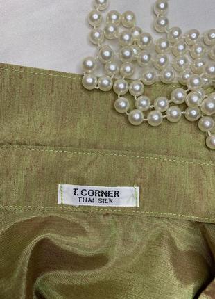 Винтажная блуза из тайского шелка b. corner5 фото