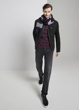 Чёрная мужская деми куртка парка из парусины