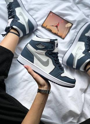 Кросівки nike air jordan 1 'midnight navy' кросівки