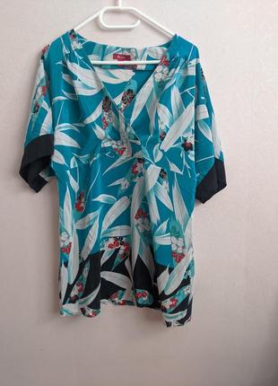 Шелковая туника, блузка 100% шелк2 фото