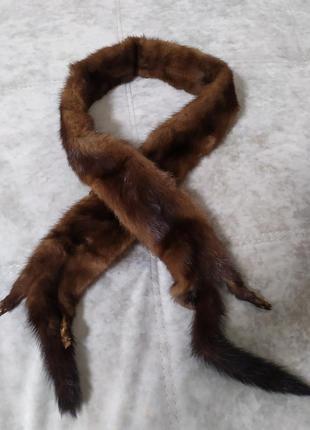 Горжетка чулок норковый шарф скандинавская норка