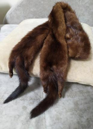 Горжетка чулок норковый шарф скандинавская норка