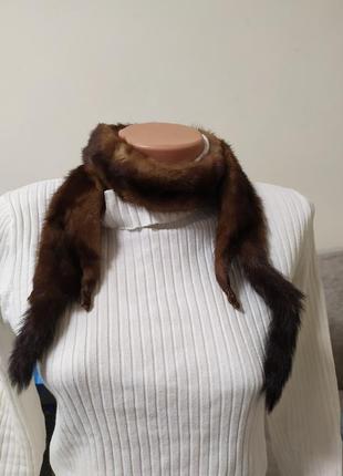 Горжетка чулок норковый шарф скандинавская норка