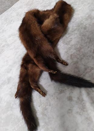 Горжетка чулок норковый шарф скандинавская норка