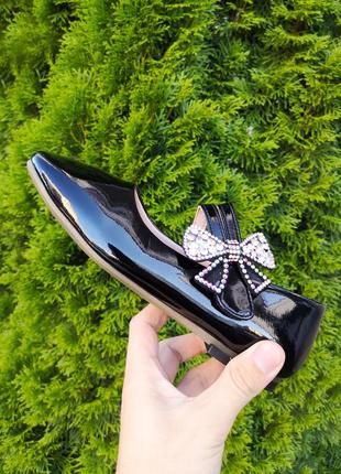 Туфли для девочки "dragonfly" черные. 21 см8 фото