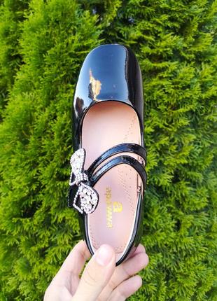 Туфли для девочки "dragonfly" черные. 21 см6 фото
