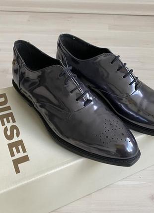 Туфли оксфорды diesel, броги, dandy charme doriana oxford, кожаные1 фото