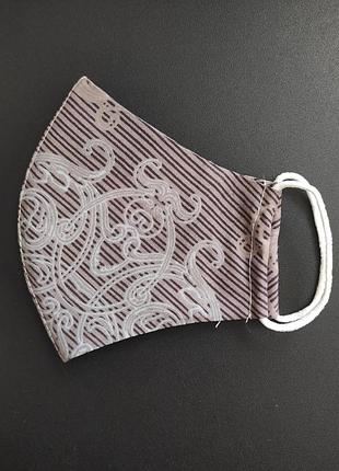 Маска многоразовая, двуслойная,хлопок.