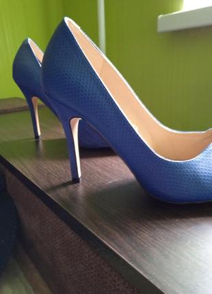 Туфли синие3 фото