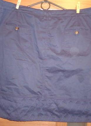 Прямая темно-синяя юбка,  евро  размер 249 фото