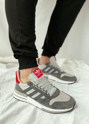 Мужские кроссовки zx 500 boost grey 🔥 наложенный платёж