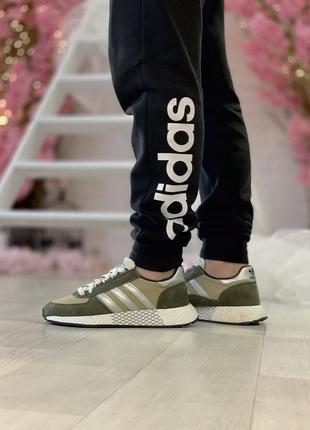 Кросiвки adidas marathon tech shoes khaki2 фото