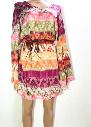 Milano tessuti туніка шовк, шовкове плаття з рукавом10 фото