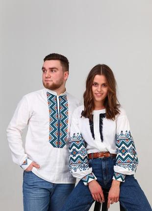 Вишуканий набір вишиванець для пари
