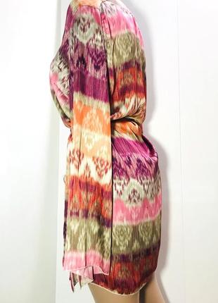 Milano tessuti туніка шовк, шовкове плаття з рукавом6 фото