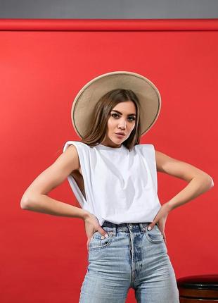 Стильна новинка -футболки з плічками2 фото