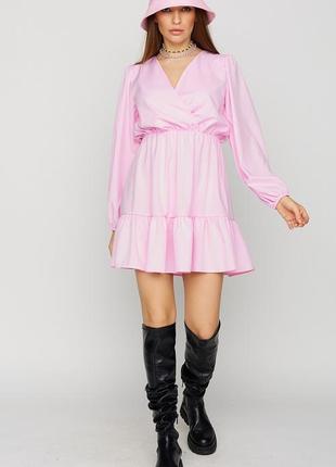 Платье свободного кроя из легкой ткани