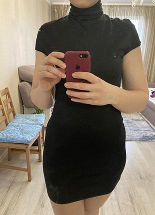 Стильное чёрное платье 2