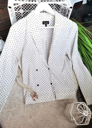 🎉розпродаж! шикарний стильний білий жакет двобортний в стилі вінтаж 926