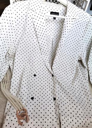 🎉распродажа! шикарный стильный белый двубортный жакет в стиле винтаж 9263 фото