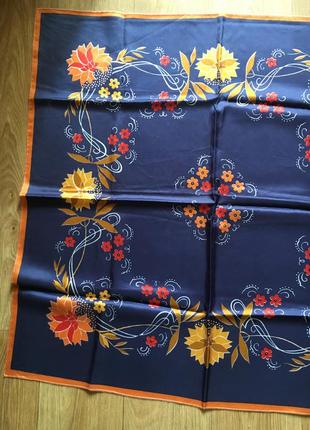 Стильный шёлковый платок платочек шарф шарфик повязка косынка3 фото