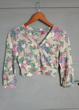Кроп топ . кофточка . квітковий принт . кардиган. блейзер