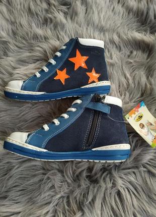 Renbut stars кожаные ботинки для мальчика и для девочки 31-36 размеры3 фото