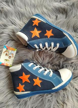 Renbut stars кожаные ботинки для мальчика и для девочки 31-36 размеры2 фото