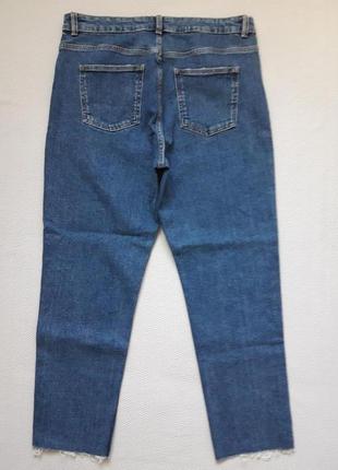 Актуальные стрейчевые джинсы в винтажном стиле высокая посадка батал denim co6 фото
