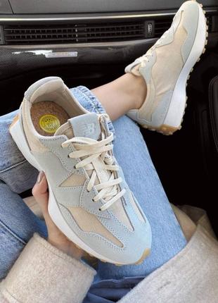 Кроссовки new balance 327 beige