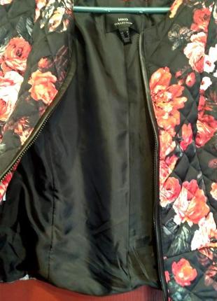 Стеганая куртка цветастый пиджак mango6 фото