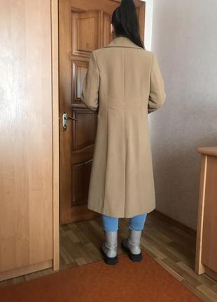 Кашемірове пальто беж/кемел, розмір м3 фото