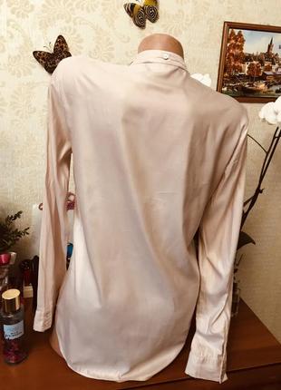 Удлиненная рубашка- блузка zara, размер s{42-44-46}5 фото