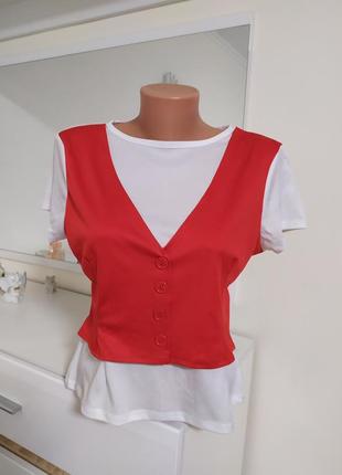 Футболка з жилеткою smiffys m